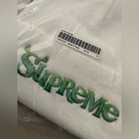 Authentic, Sold Out. Supreme Shrek White Beanie unopened bag w/Tag - Picture 3 of 6